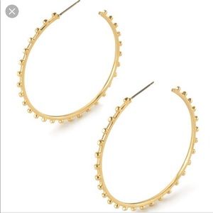 Stella & Dot Gold Isadora Hoop Earrings